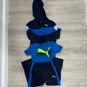 Puma Navy and Blue Athletic 3 piece set